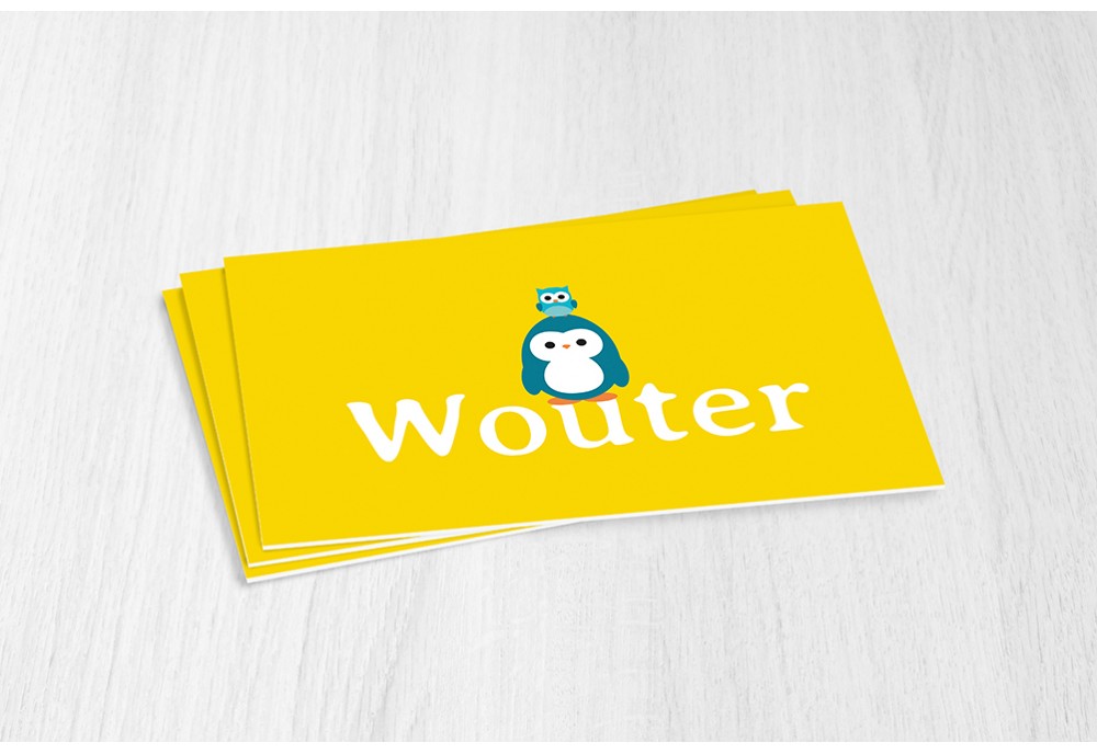 Pinguin met uiltje Pinguin met uiltje